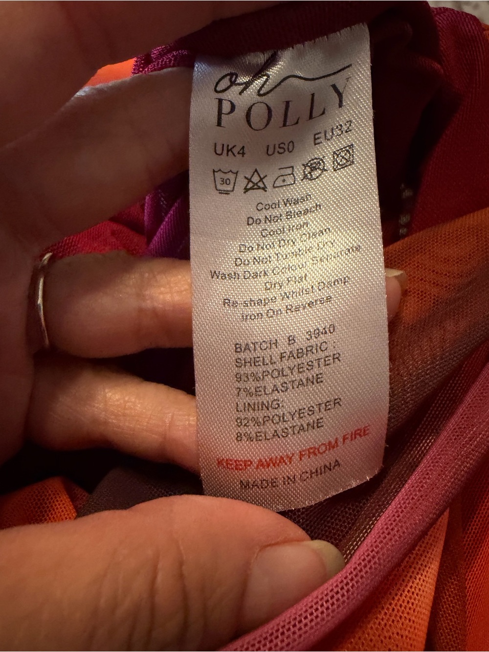 OH POLLY Out Of This World Crossover Ruched Mesh Mini Dress - Picture 10 of 10
